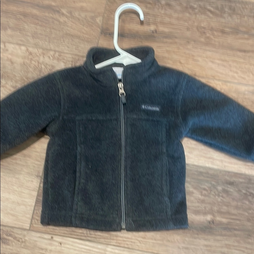 Columbia Black Fleece Jacket Full-Zip Warmth